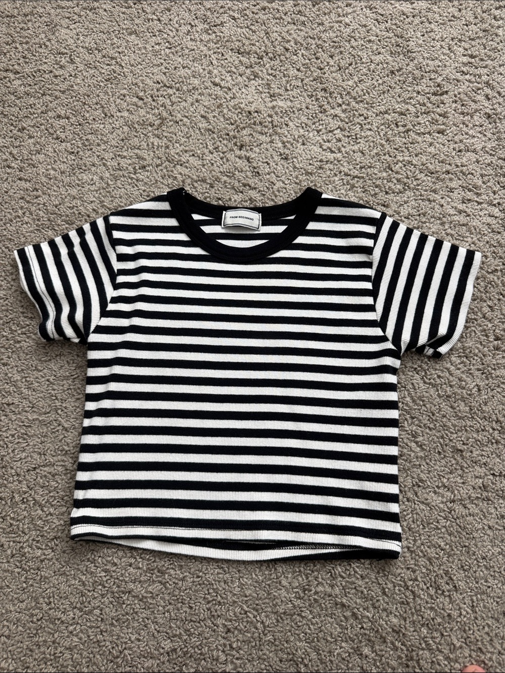 Striped Black & White Kids Tee